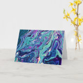 Abstraite Color Study 288, carte (Fleur jaune)