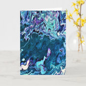 Abstraite Color Study 293, carte (Fleur jaune)