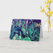 Abstraite Color Study 296, carte (Fleur jaune)