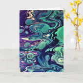 Abstraite Color Study 296, carte (Fleur jaune)