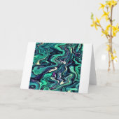 Abstraite Color Study 297, carte (Fleur jaune)