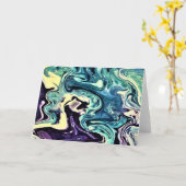 Abstraite Color Study 298, carte (Fleur jaune)