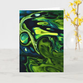 Abstraite Color Study 302, carte (Fleur jaune)