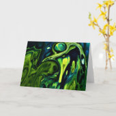 Abstraite Color Study 302, carte (Fleur jaune)