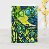 Abstraite Color Study 307, carte (Fleur jaune)