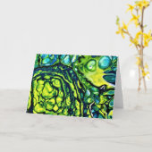 Abstraite Color Study 308, carte (Fleur jaune)