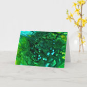 Abstraite Color Study 312, carte (Fleur jaune)