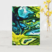 Abstraite Color Study 314, carte (Fleur jaune)