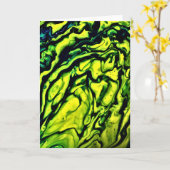 Abstraite Color Study 316, carte (Fleur jaune)