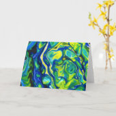 Abstraite Color Study 317, carte (Fleur jaune)