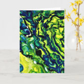 Abstraite Color Study 318, carte (Fleur jaune)