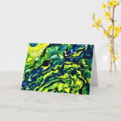 Abstraite Color Study 318, carte (Fleur jaune)