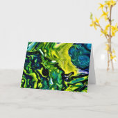 Abstraite Color Study 319, carte (Fleur jaune)