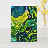 Abstraite Color Study 319, carte (Fleur jaune)