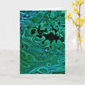 Abstraite Color Study 321, carte (Fleur jaune)