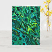 Abstraite Color Study 325, carte (Fleur jaune)