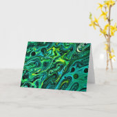 Abstraite Color Study 325, carte (Fleur jaune)