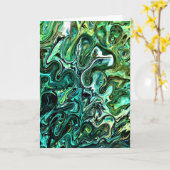 Abstraite Color Study 327, carte (Fleur jaune)