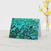 Abstraite Color Study 329, carte (Fleur jaune)