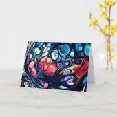 Abstraite Color Study 335, carte (Fleur jaune)