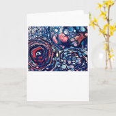 Abstraite Color Study 336, carte (Fleur jaune)