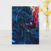 Abstraite Color Study 337, carte (Fleur jaune)