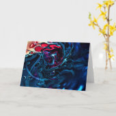 Abstraite Color Study 337, carte (Fleur jaune)