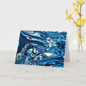 Abstraite Color Study 342, carte (Fleur jaune)