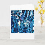 Abstraite Color Study 342, carte (Fleur jaune)