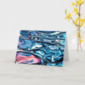 Abstraite Color Study 343, carte (Fleur jaune)