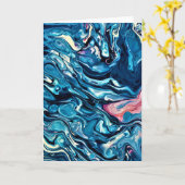 Abstraite Color Study 344, carte (Fleur jaune)