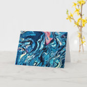 Abstraite Color Study 344, carte (Fleur jaune)