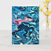 Abstraite Color Study 345, carte (Fleur jaune)