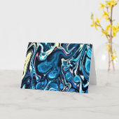 Abstraite Color Study 346, carte (Fleur jaune)