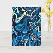 Abstraite Color Study 346, carte (Fleur jaune)