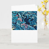 Abstraite Color Study 347, carte (Fleur jaune)