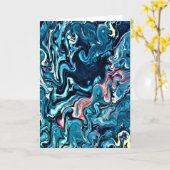 Abstraite Color Study 347, carte (Fleur jaune)