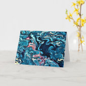 Abstraite Color Study 347, carte (Fleur jaune)