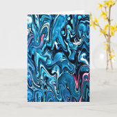 Abstraite Color Study 349, carte (Fleur jaune)