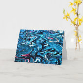 Abstraite Color Study 349, carte (Fleur jaune)