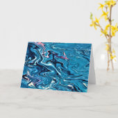 Abstraite Color Study 353, carte (Fleur jaune)