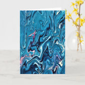 Abstraite Color Study 353, carte (Fleur jaune)