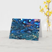 Abstraite Color Study 354, carte (Fleur jaune)