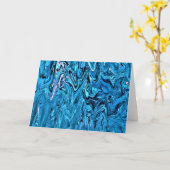 Abstraite Color Study 363, carte (Fleur jaune)