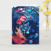 Abstraite Color Study 365, carte (Fleur jaune)