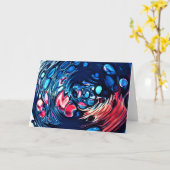 Abstraite Color Study 365, carte (Fleur jaune)