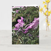 Abstraite Color Study 370, carte (Fleur jaune)