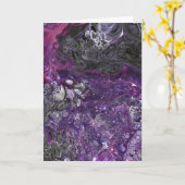 Abstraite Color Study 376, carte (Fleur jaune)