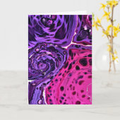 Abstraite Color Study 377, carte (Fleur jaune)