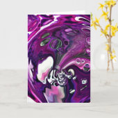 Abstraite Color Study 380, carte (Fleur jaune)